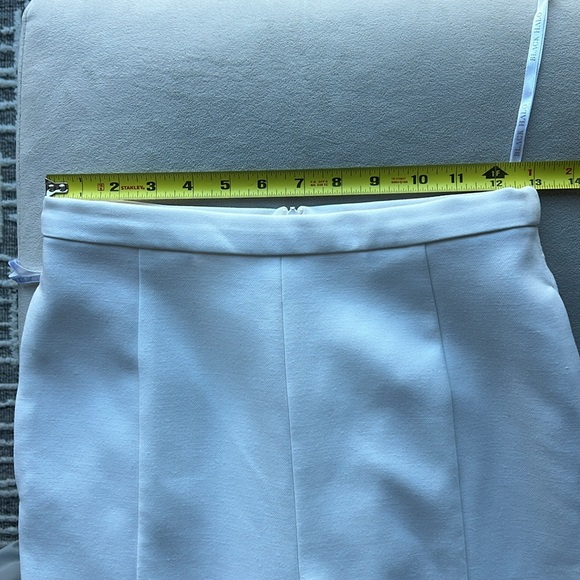 Black Halo Juma High Waisted Trouser Pants in Porcelain White Size 2 - Picture 12 of 13